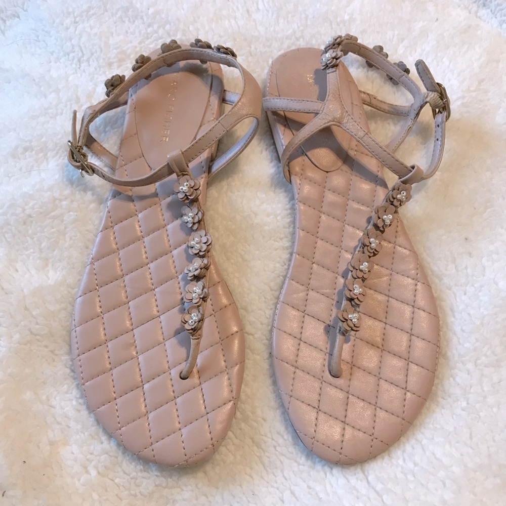 Marc Fisher blush leather sandals